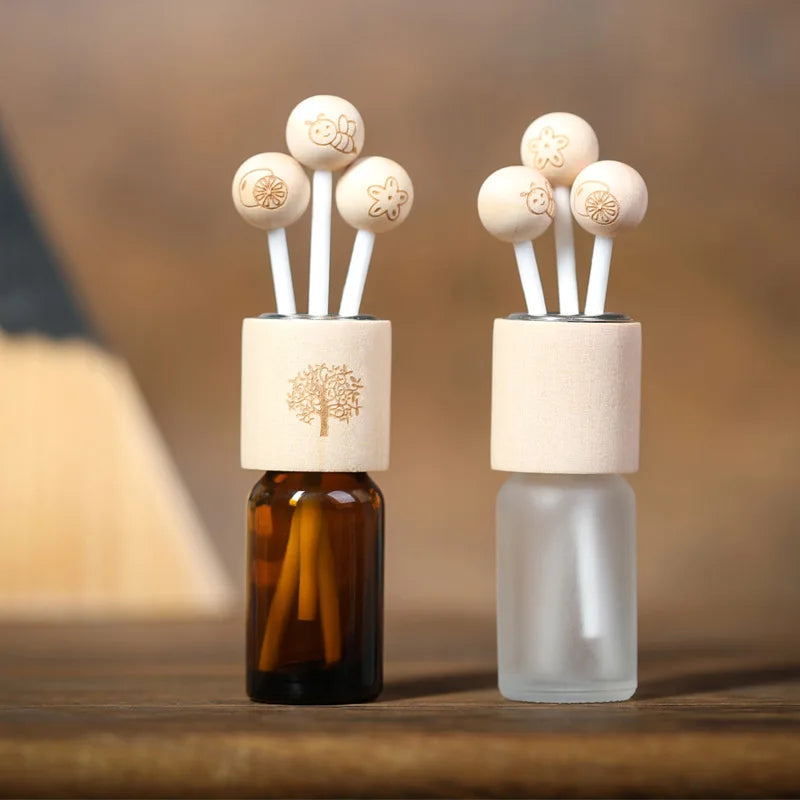 Wood Ball Lid for Essential Oil Bottle | Reed Diffuser Cap Reed Diffuser Lid QXL