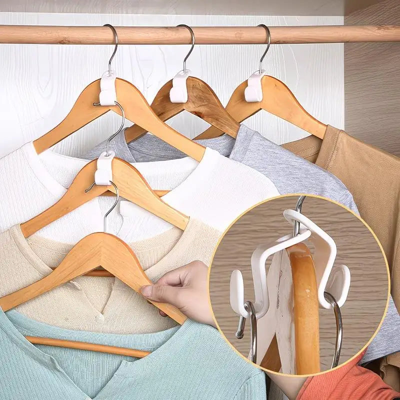 20-Pack Hanger Connector Hooks | Space-Saving Closet Organizer Hanger Connector Hooks QXL