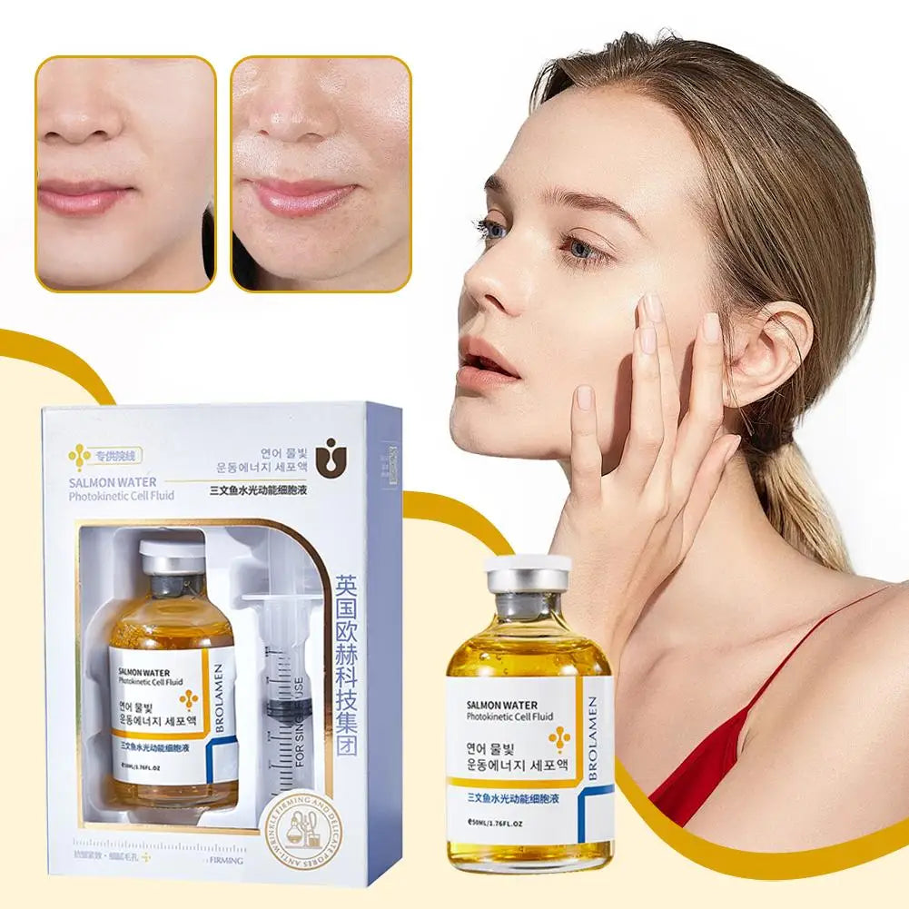 LUXURYTO Korean Salmon Serum | 24HR Hydrating Face Essence Face Serum QXL