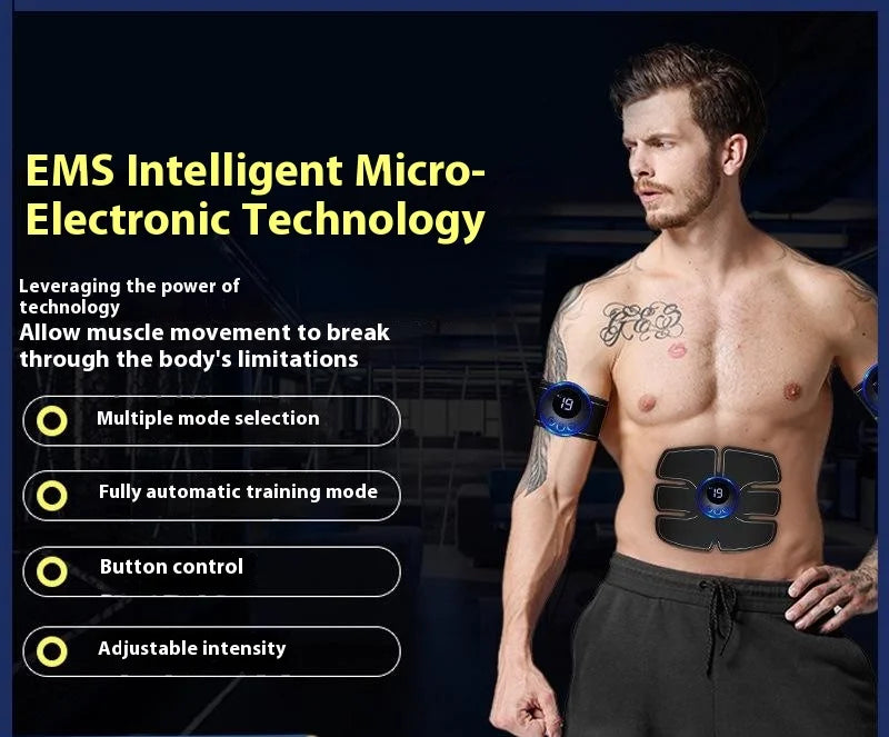 EMS Ab Trainer & Muscle Toner | Rechargeable Home Fitness EMS Muscle Toner QXL