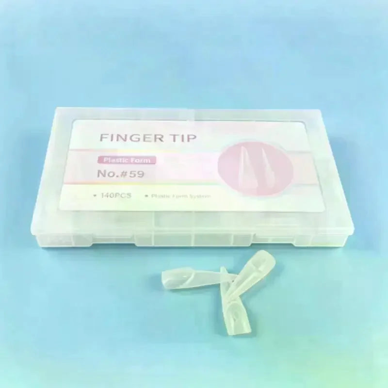 140-Pc Dual Form French Nail Extension Kit | DIY Manicure Nail Extension Forms QXL