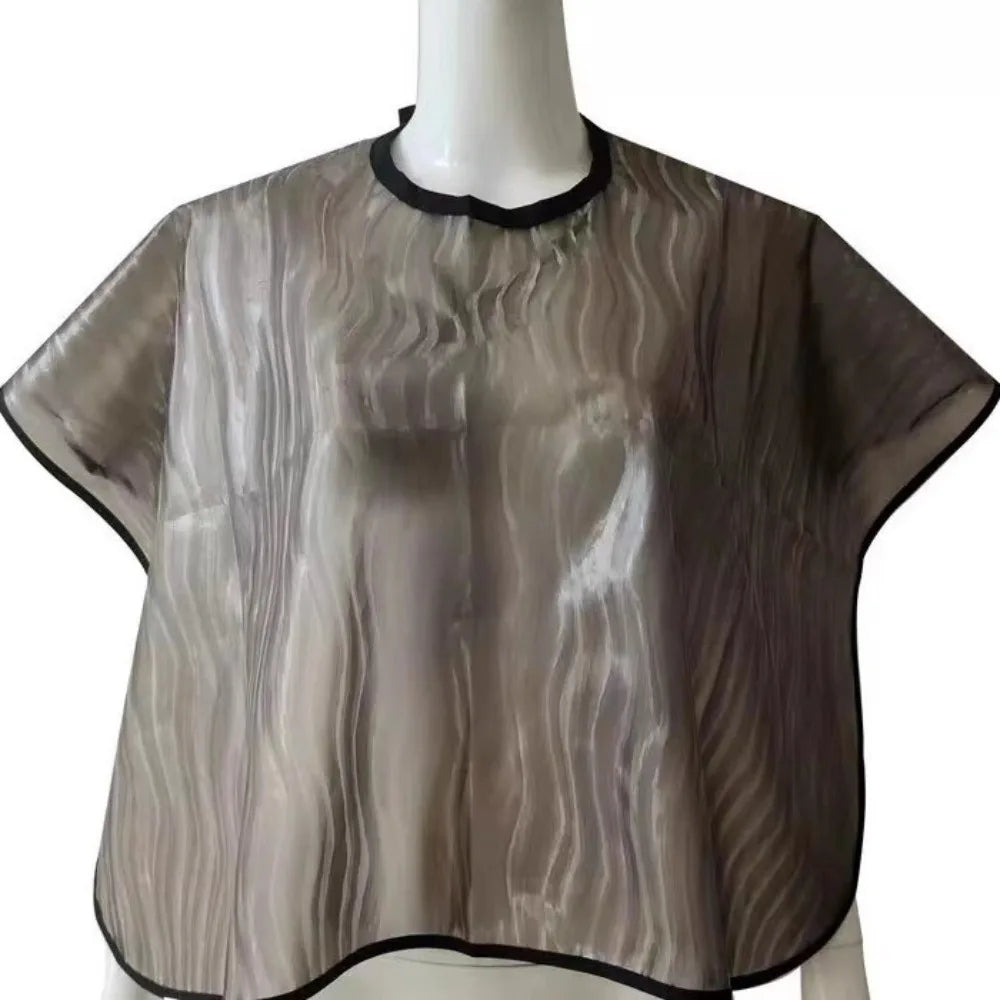 Waterproof PVC Hair Salon Cape | Adjustable Hairdressing Shawl Hairdressing Cape QXL Style 1