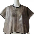 Waterproof PVC Hair Salon Cape | Adjustable Hairdressing Shawl Hairdressing Cape QXL Style 1