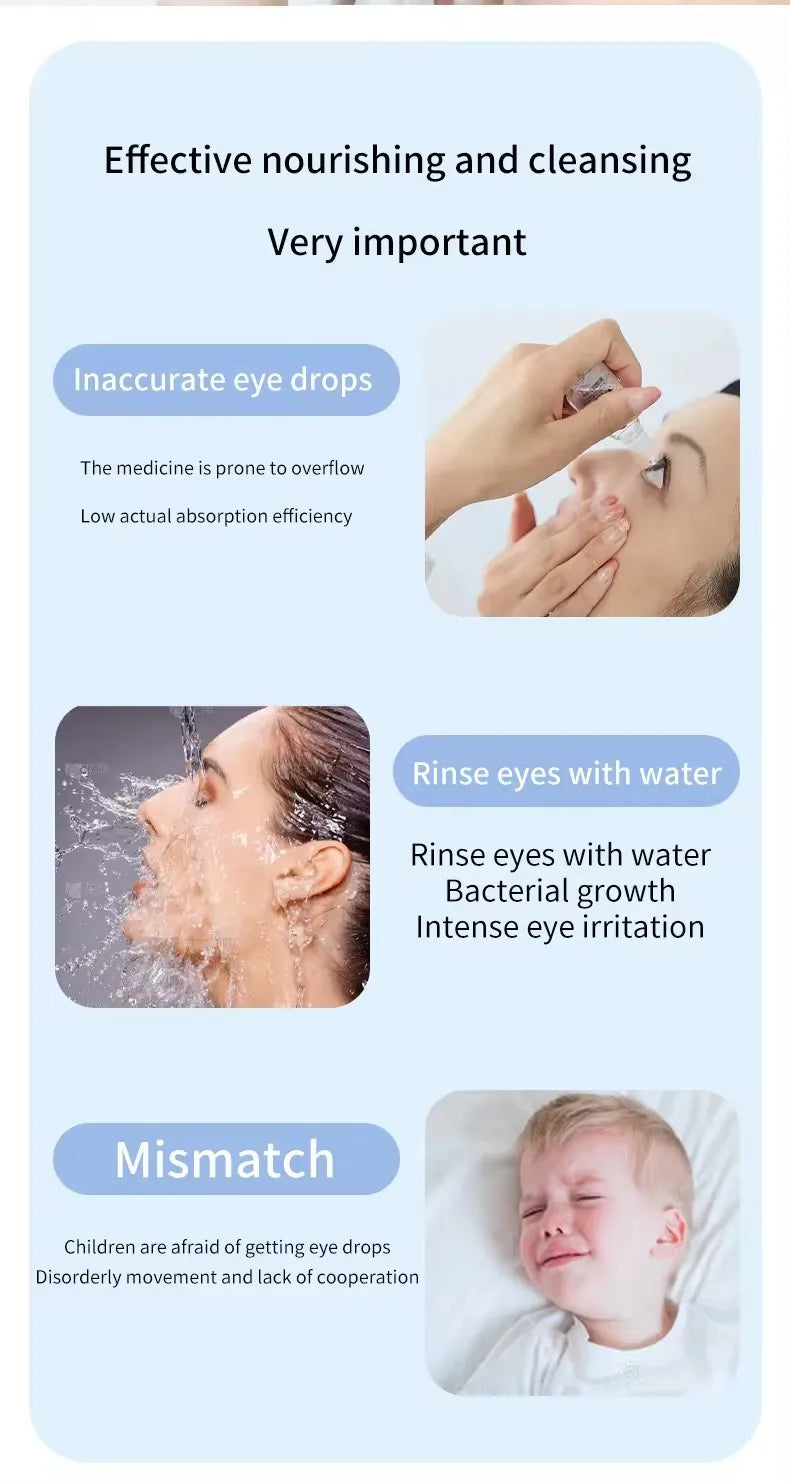 Heated Nano Steam Eye Moisturizer | Hot & Cold Compress Device Eye Steam Massager QXL