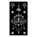 Indian Henna Hollow Tattoo Stencil | Temporary Body Art Template Tattoo Stencil Template QXL S1283