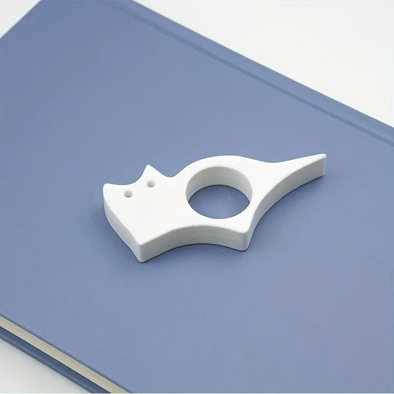3D Printed Cat Bookmark | Kitten Page Holder Clip Novelty Bookmark QXL WHITE