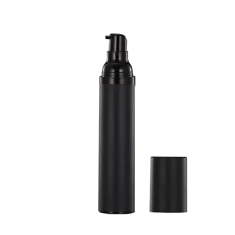 Airless Pump Bottle 15ml 30ml 50ml | Black Vacuum Lotion Jar Airless Pump Bottle QXL