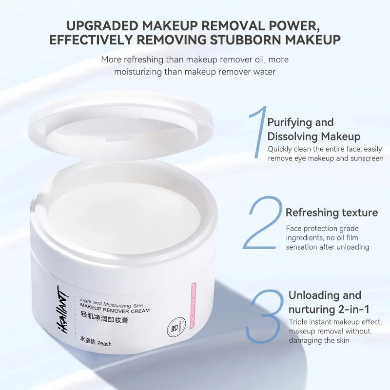 Natural 2-Step Moisturizing Makeup Remover Cream 80g Makeup Remover Cream QXL