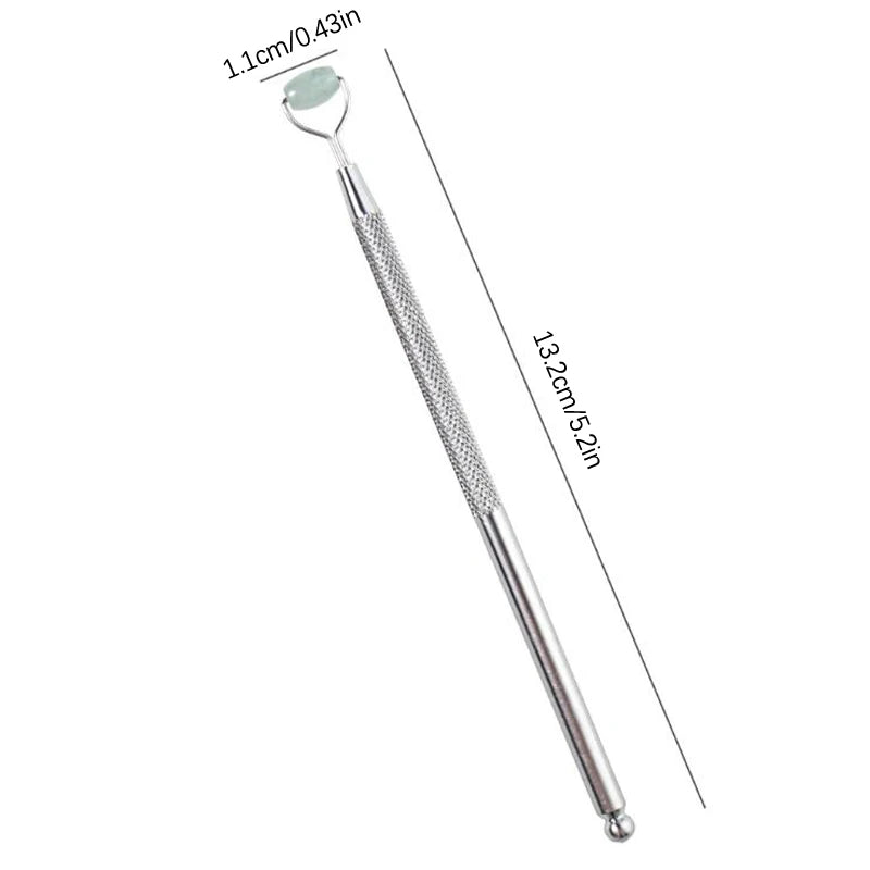 Jade Roller & Gua Sha Facial Massage Set | Skin Firming Tool Jade Facial Roller Set QXL