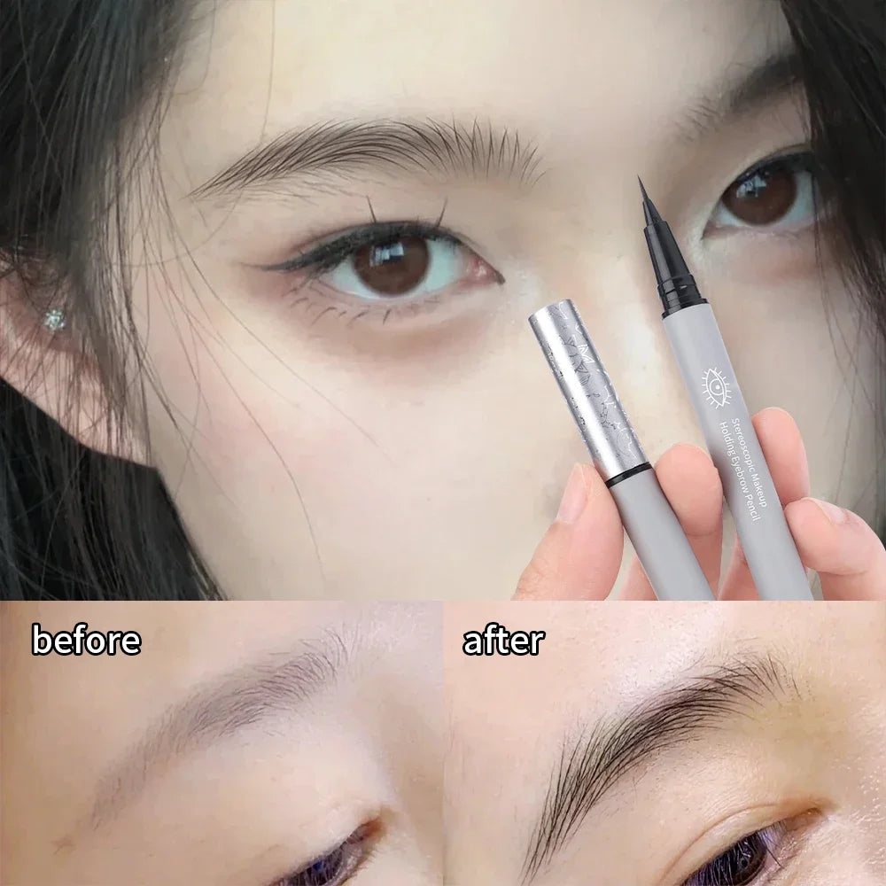 Waterproof Liquid Eyebrow Pencil | Ultra-Thin & Long-Lasting Liquid Eyebrow Pencil QXL