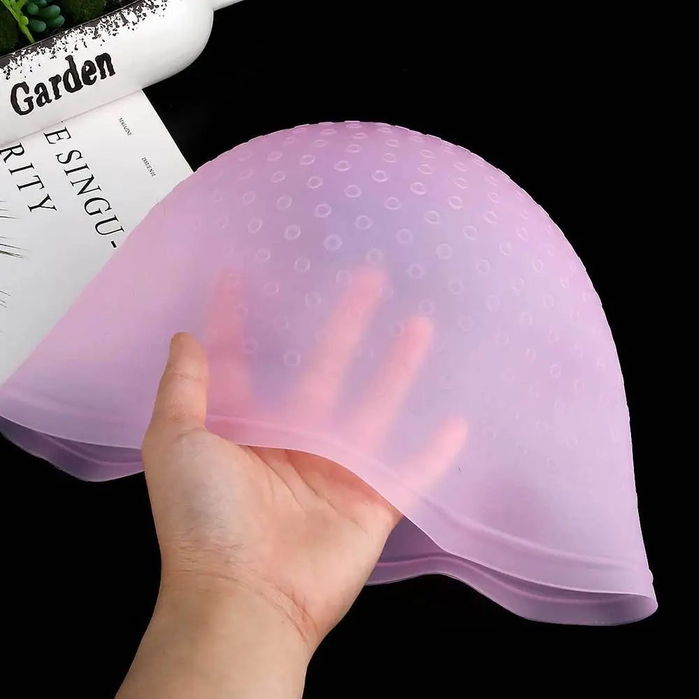 Reusable Silicone Hair Highlighting Cap with Hook Needle Hair Highlighting Cap QXL