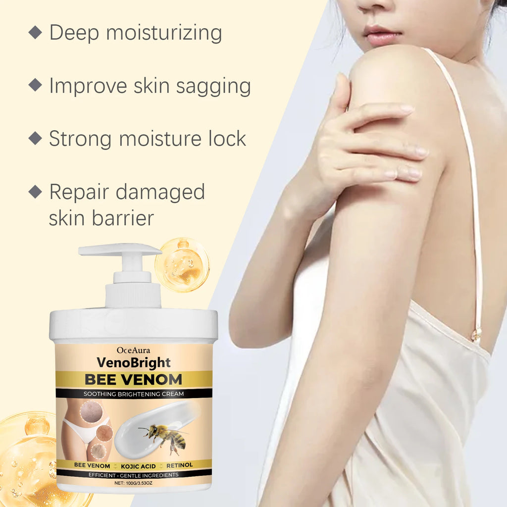 OceAura Bee Venom Body Cream | Brighten & Moisturize 100g Body Brightening Cream QXL