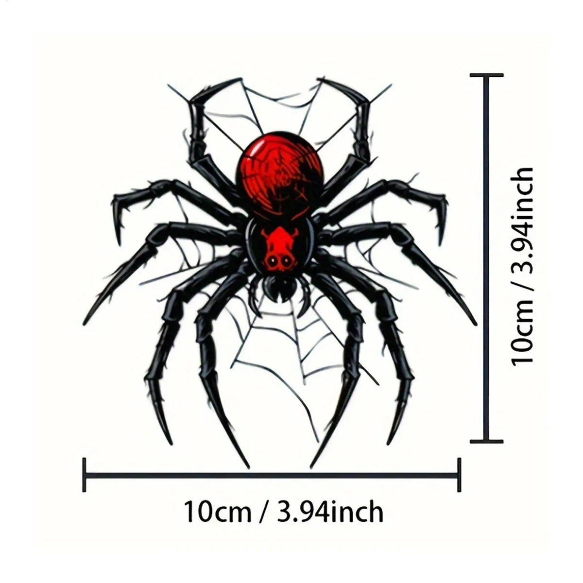 Spider Motorcycle Vinyl Decal | Waterproof 3D Gothic Sticker Motorcycle Vinyl Decal QXL
