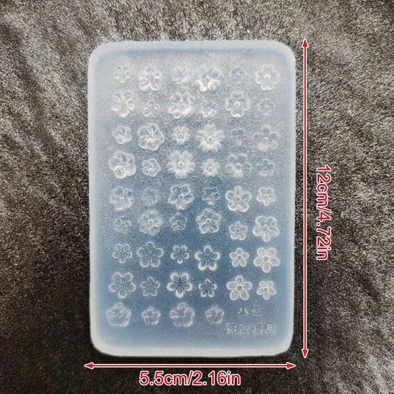 3D Flower Silicone Nail Art Mold | French Five-Petal Design Nail Art Mold QXL