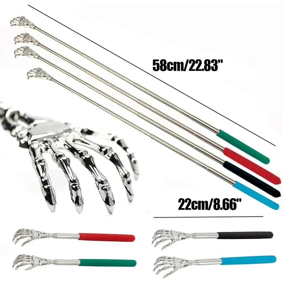 Telescopic Stainless Steel Back Scratcher – Extends to 23" Back Scratcher QXL