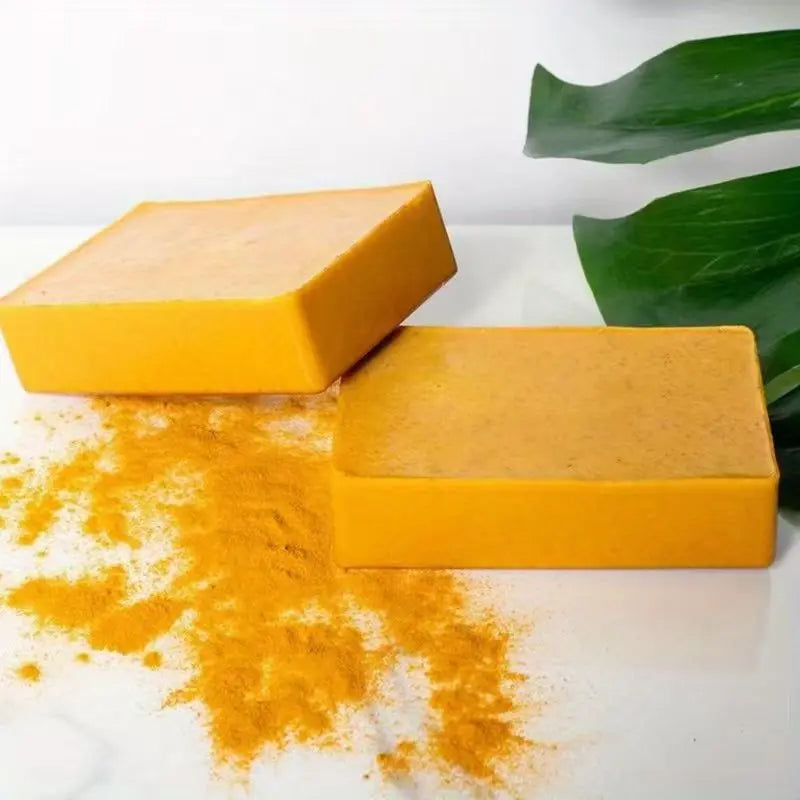 Turmeric Lemon Kojic Acid Ginger Handmade Cold Soap | Face & Body Natural Soap Bar QXL