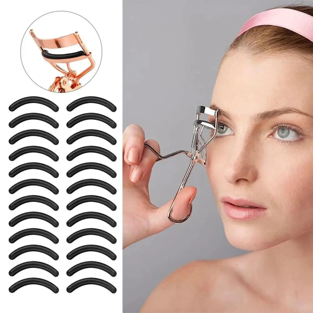 30-Pack Silicone Eyelash Curler Replacement Pads – 3 Colors Eyelash Curler Refill QXL
