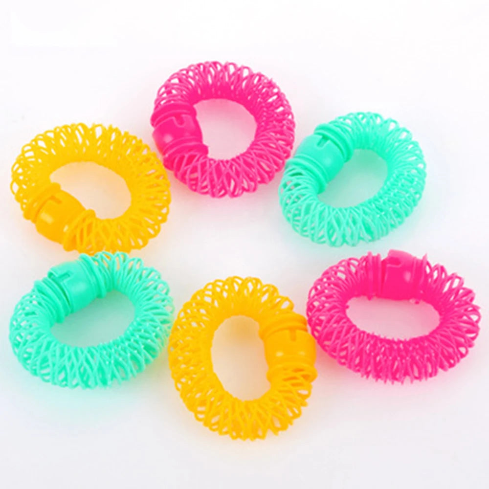 No-Heat Hair Rollers | Bendy Spiral Curl DIY Styling Kit Heatless Hair Rollers QXL L 7.5cm 6Pcs