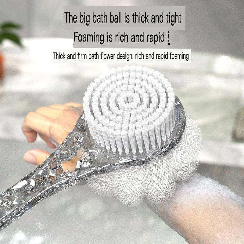 Long-Handled Bath Brush | 40cm Back Scrubber Tool Bath Back Brush QXL
