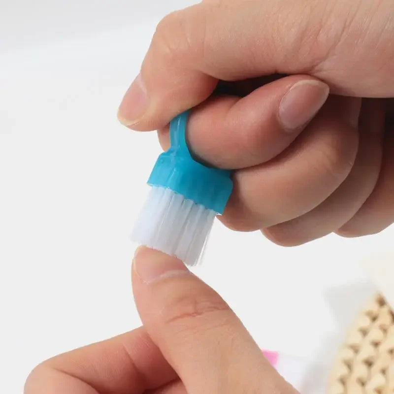 10-Pack Ring Nail Dust Cleaning Brush | Manicure Tool Nail Dust Brush QXL