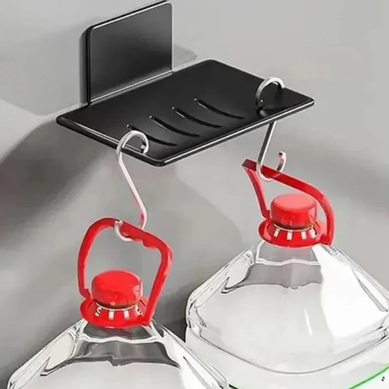Wall-Mounted Carbon Steel Soap Dish Holder with Drainage Soap Dish Holder QXL