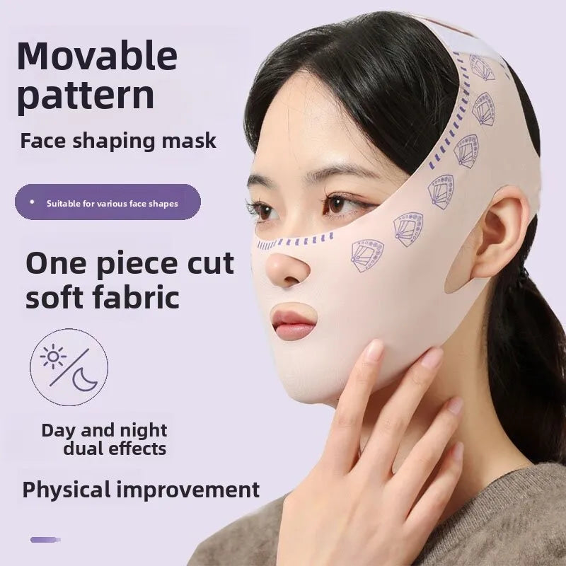 V-Shape Face Lifting Bandage | Overnight Chin Slimmer Strap Face Lifting Bandage QXL