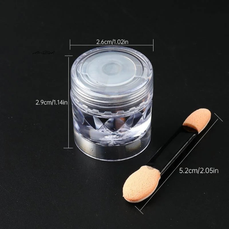 Aurora Pearl Chrome Nail Glitter Powder | Mirror Shimmer Chrome Nail Powder QXL