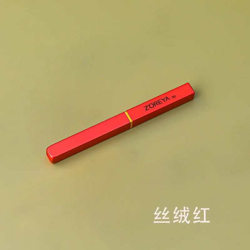 Zoreya Retractable Mini Lip & Concealer Brush | Portable Retractable Lip Brush QXL red