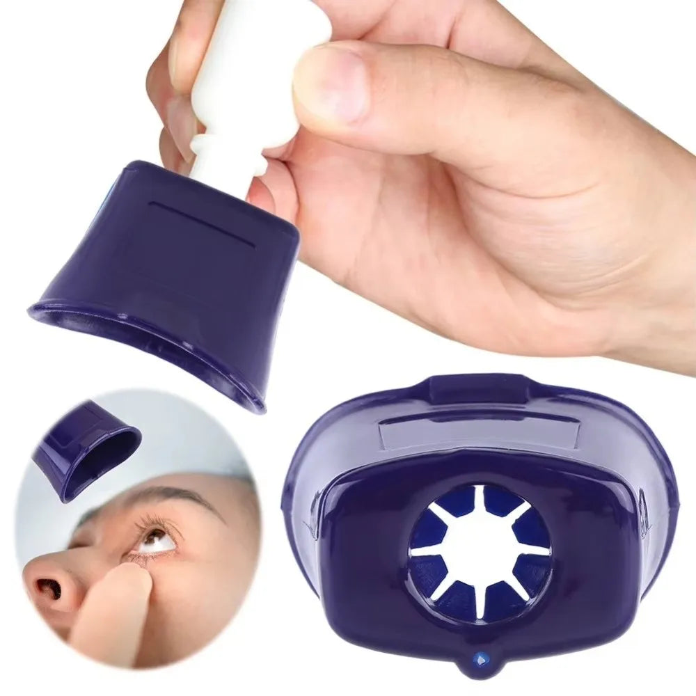 Ergonomic Eye Drop Applicator Guide | Easy Grip No-Spill Eye Drop Applicator QXL