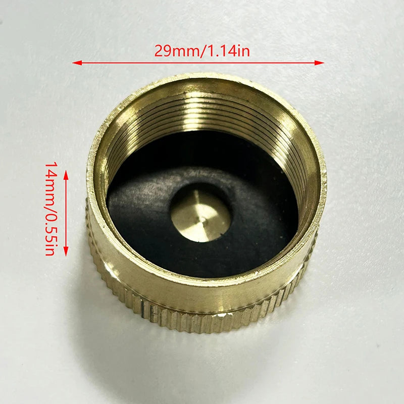 Solid Brass Protective Cap for 1 LB Propane Cylinders Propane Cylinder Cap QXL