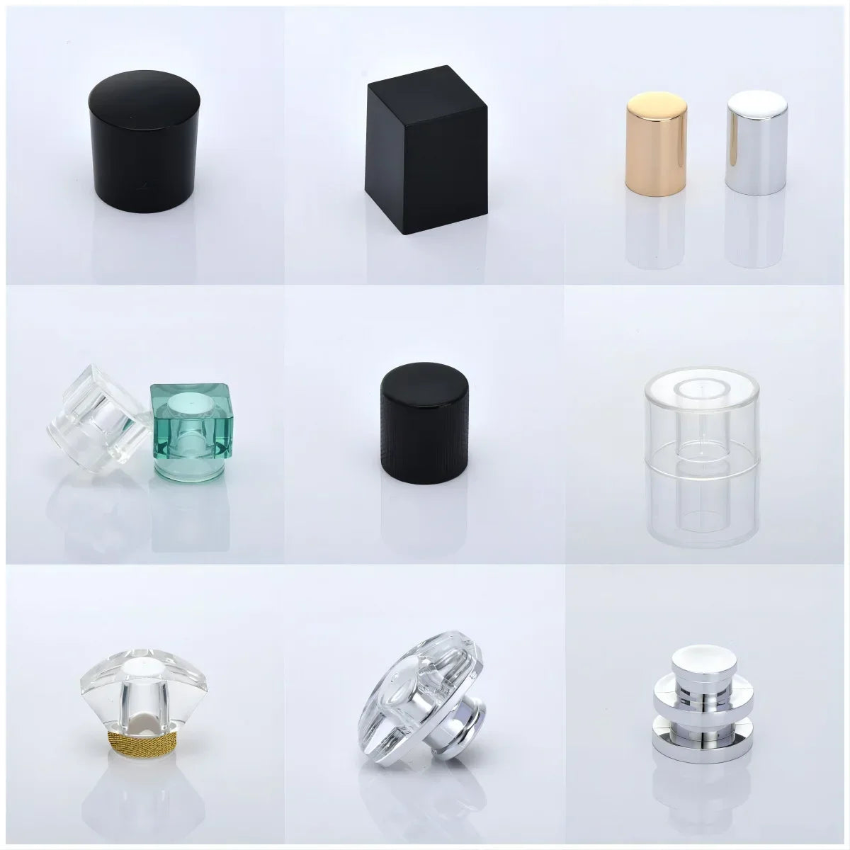 ABS Sphere Bottle Caps Gold Silver Black | 13mm & 15mm Bottle Sphere Cap QXL