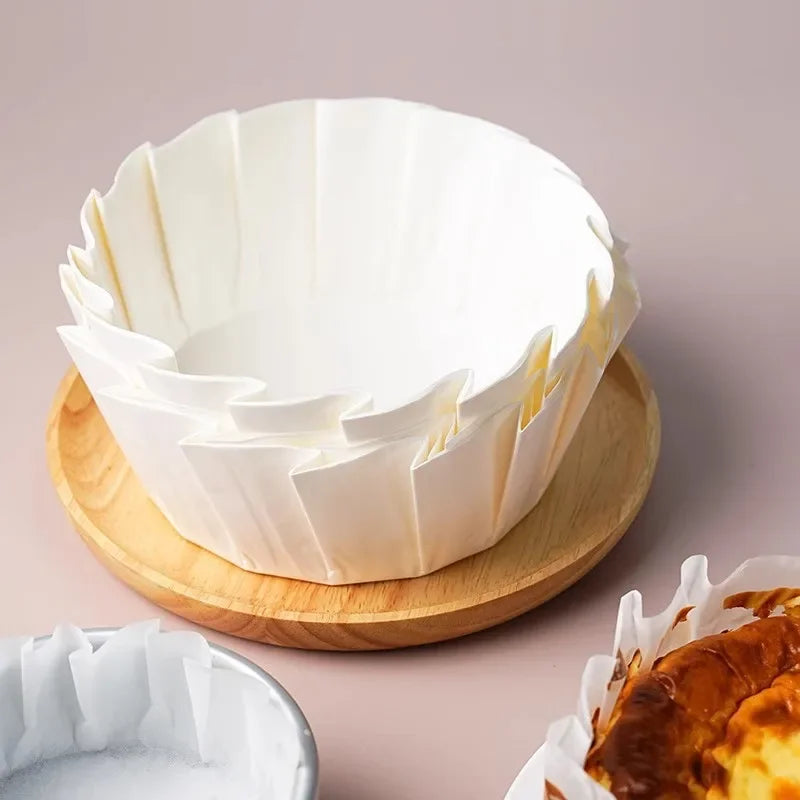 Disposable Parchment Cake Mold Cups | Cheesecake Baking Liners Cake Baking Molds QXL