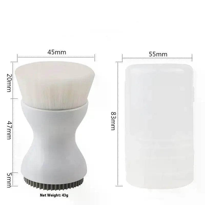 Double-Sided Silicone Facial Cleansing Brush | Manual Scrubber Facial Cleansing Brush QXL