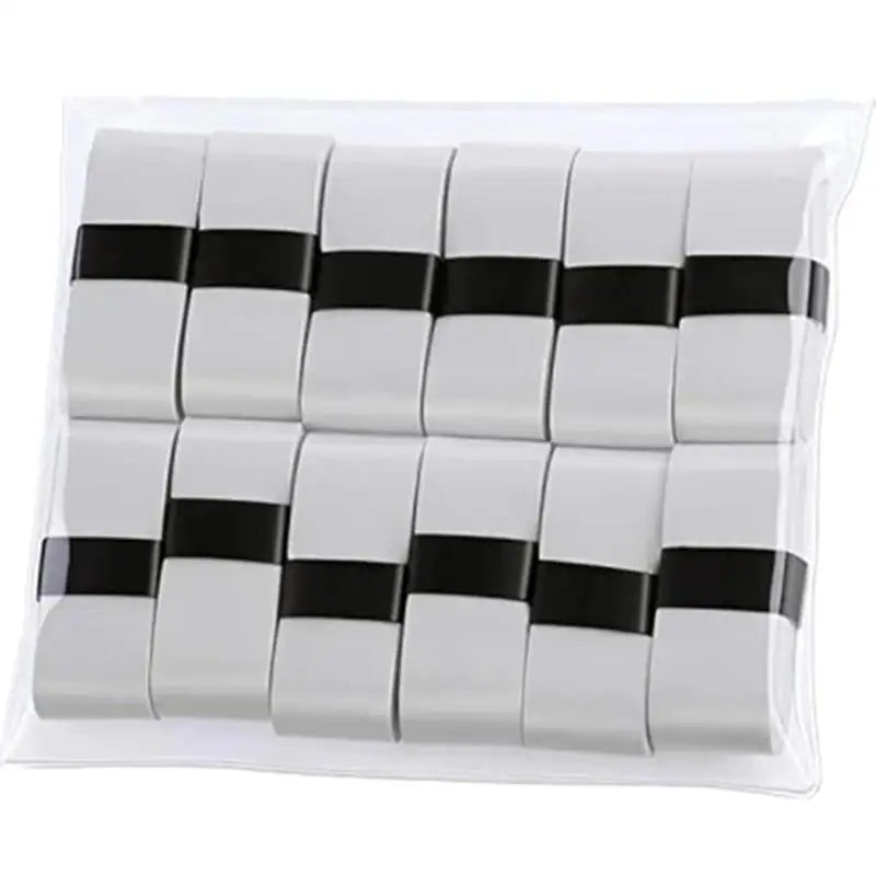 12-Pack PU Racket Overgrip Tape | Anti-Slip Sweat-Absorbing Racket Overgrip Tape QXL White