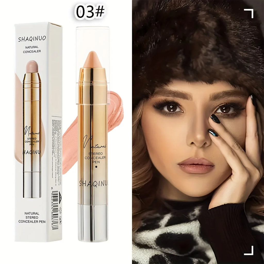 Natural Concealer Pen – Under Eye & Blemish Coverage Stick Concealer Stick QXL Dark Color