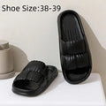 Soft EVA Non-Slip Slippers | Unisex Home & Bath Sandals EVA Home Slippers QXL black 38-39