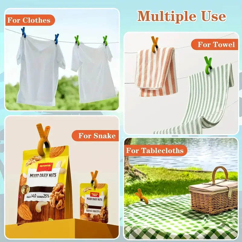 4-Pack Windproof Beach Towel Clips | Pool, Cruise & Chair Beach Towel Clips QXL