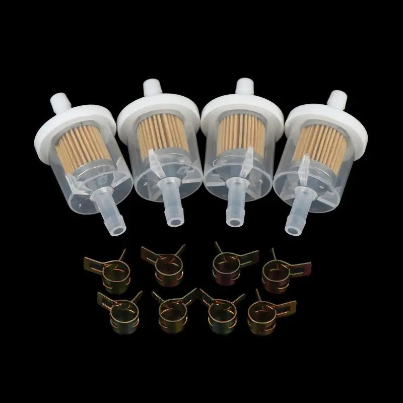 14mm Motorcycle Fuel Filter & Hose Clamp Set – 2 Pack Motorcycle Fuel Filter QXL