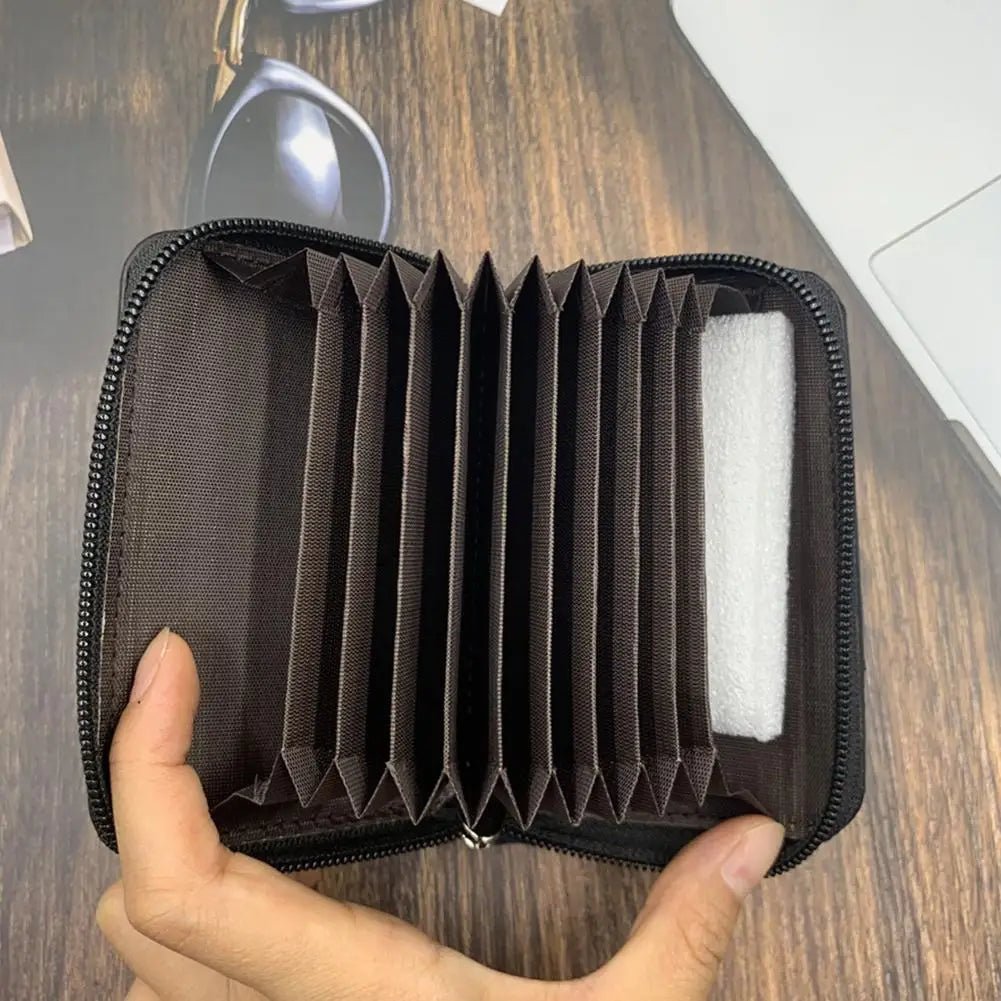 Anti-Theft Card Holder Wallet | Multi-Pocket Slim Coin Purse Card Holder Wallet QXL