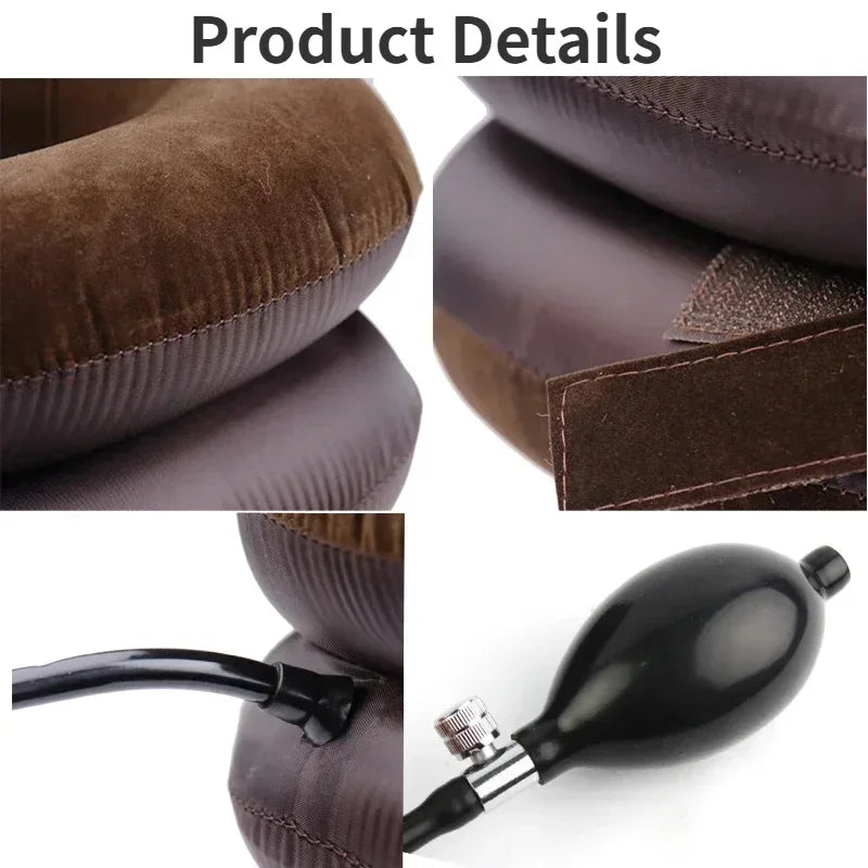 Inflatable Cervical Neck Traction Collar | Adjustable Stretcher Cervical Traction Collar QXL