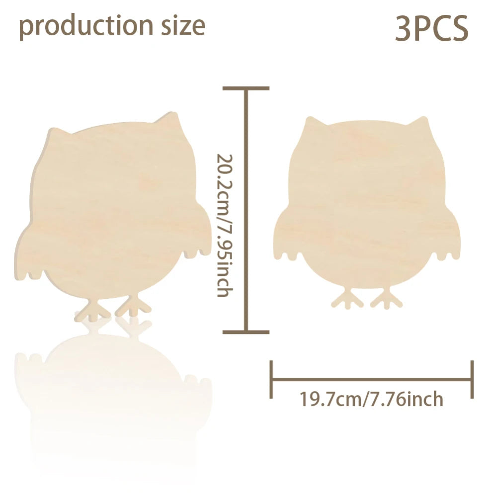 3-Pack Unfinished Sea Turtle Wooden Cutouts – DIY Beach Craft Wooden Craft Cutouts QXL AECH04-06338
