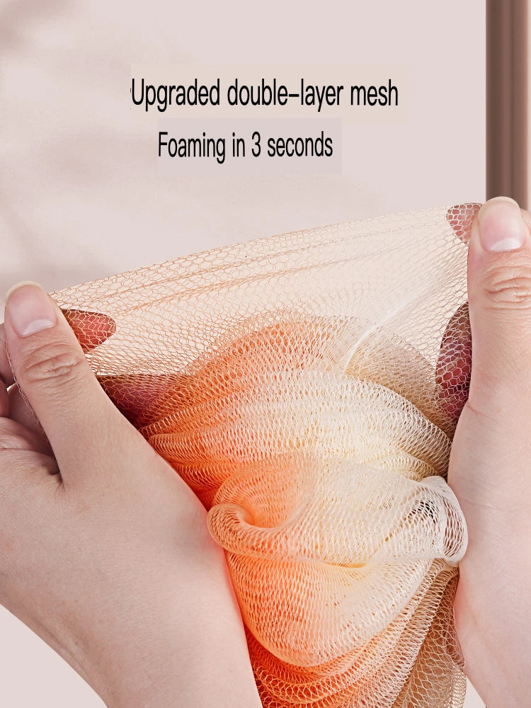 Super Soft 2-in-1 Bath Sponge Ball & Towel | 3 Colors Bath Sponge Ball QXL