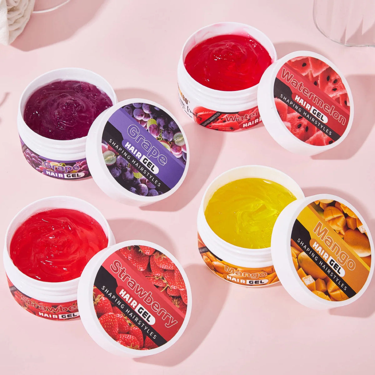 Fruit Gel Styling Cream | Anti-Frizz Curl Definer & Oil Control Hair Styling Gel QXL