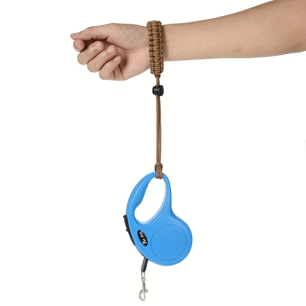 Retractable Wrist Strap Dog Leash | Anti-Drop Safety Buckle Retractable Dog Leash QXL