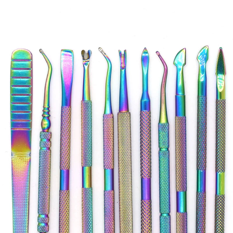 Double-Ended Stainless Steel Cuticle Pusher & Nail Tool Cuticle Pusher Tool QXL