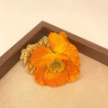 Bohemian Artificial Flower Hair Tie | Floral Ponytail Elastic Floral Hair Tie QXL Orange