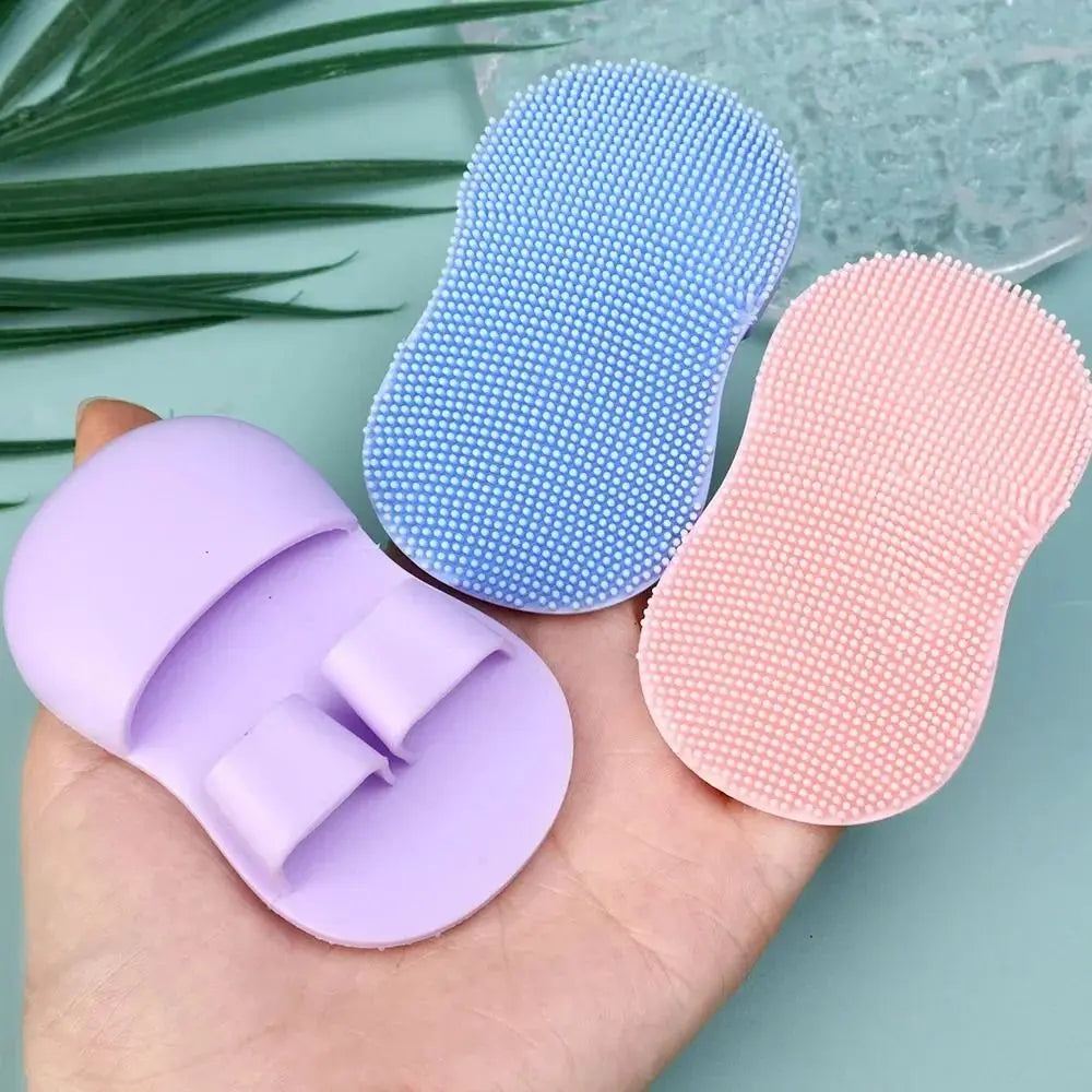 Silicone Mini Facial Cleansing Brush | Soft Face Scrubber Facial Cleansing Brush QXL