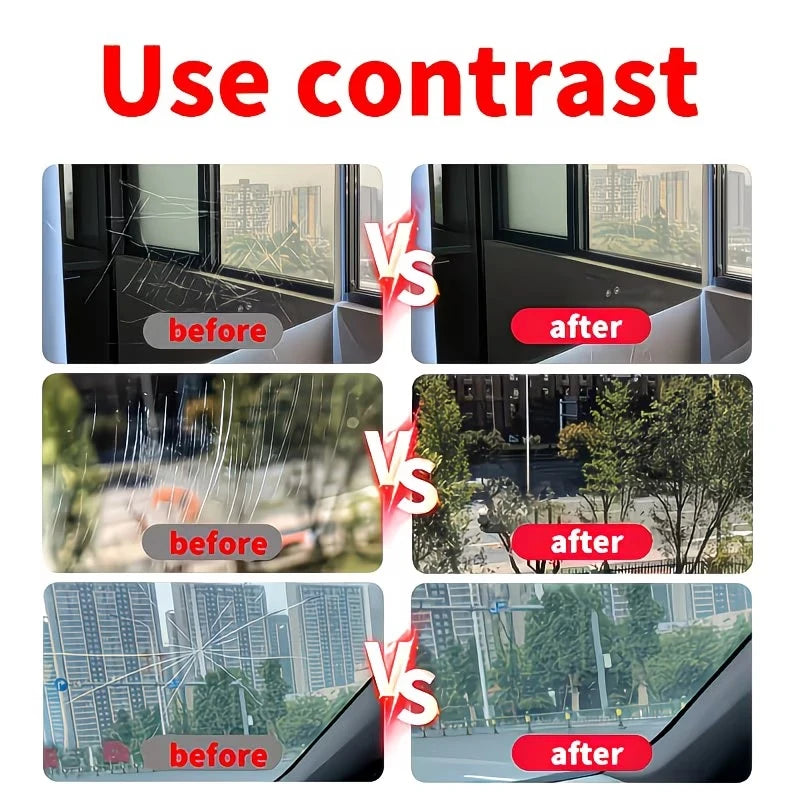 Car Glass Scratch Repair Fluid | Windshield Fix Solution Glass Repair Fluid QXL