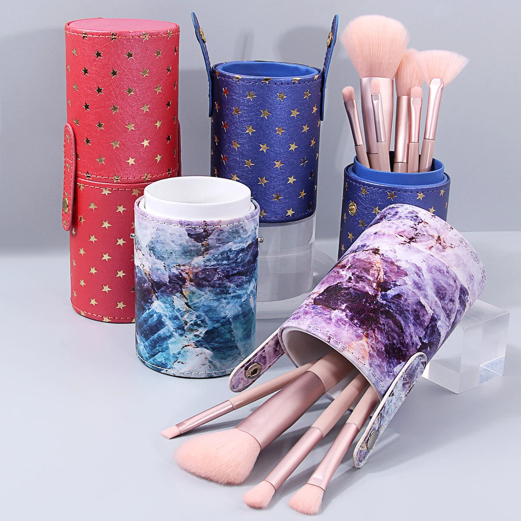 KOSSHOW PVC Makeup Brush Holder | Travel Storage Bag Makeup Brush Bag QXL