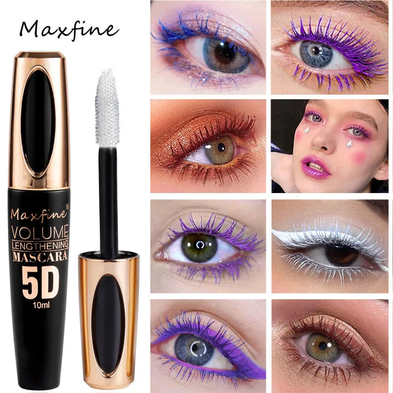 MAXFINE 5D Silk Mascara – Waterproof, Lengthening & Volumizing Waterproof Mascara QXL